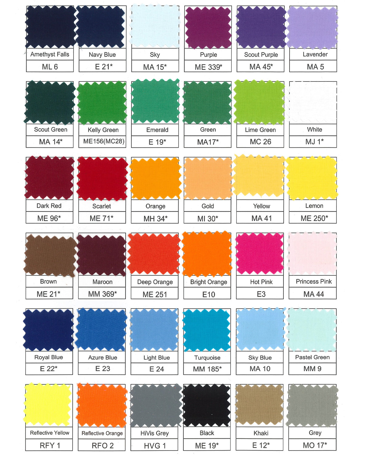 Colour Card
