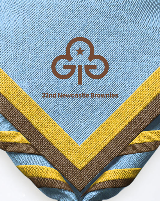 32nd Newcastle Brownies - Sky Blue zoom necker