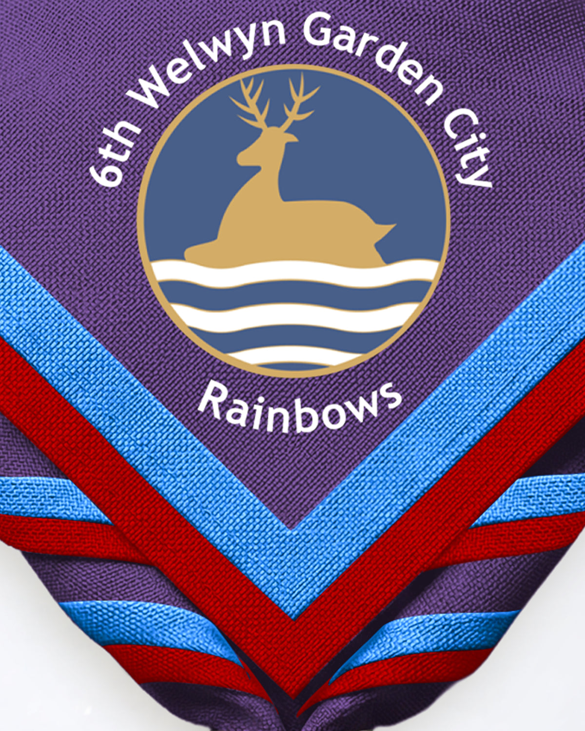 6th Welwyn Garden City Rainbows zoom necker