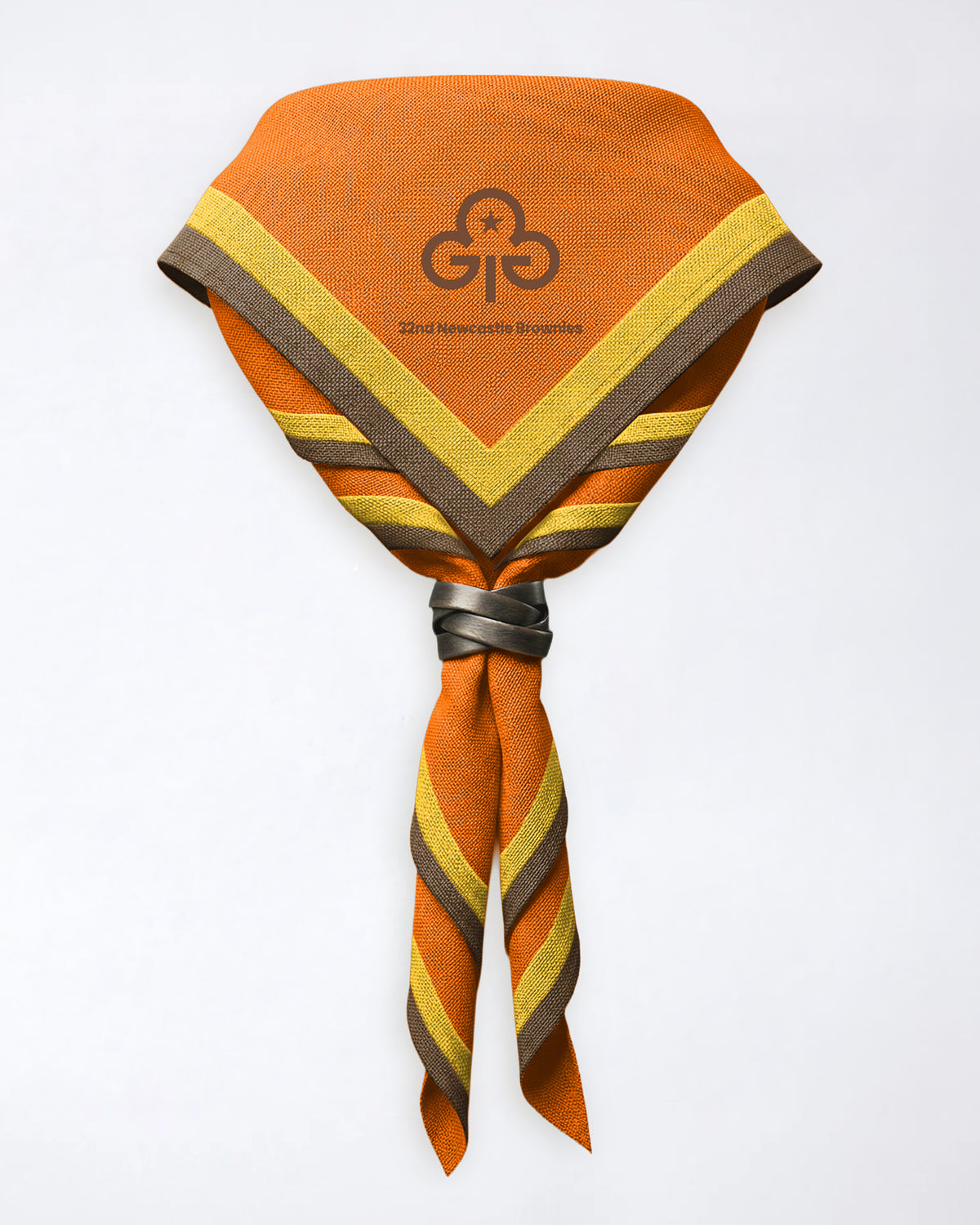 32nd Newcastle Brownies - Bright Orange full necker
