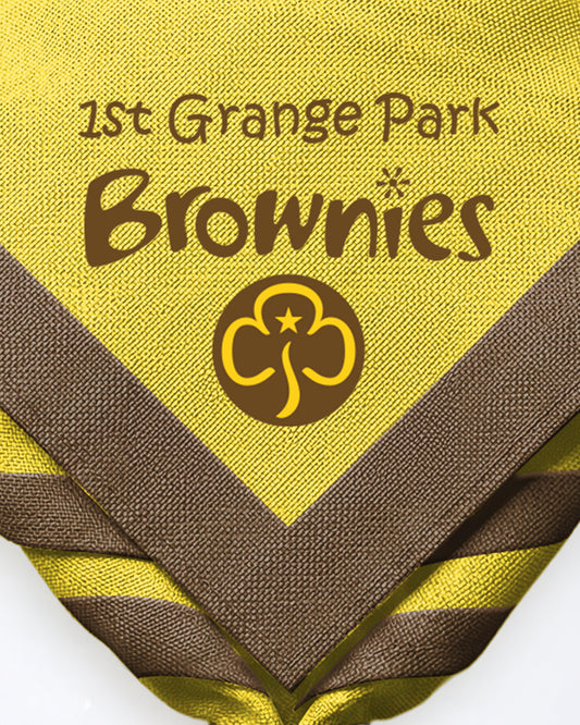 1st Grange Park Brownies zoom necker