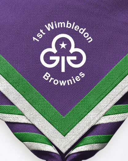 1st Wimbledon Brownies zoom necker