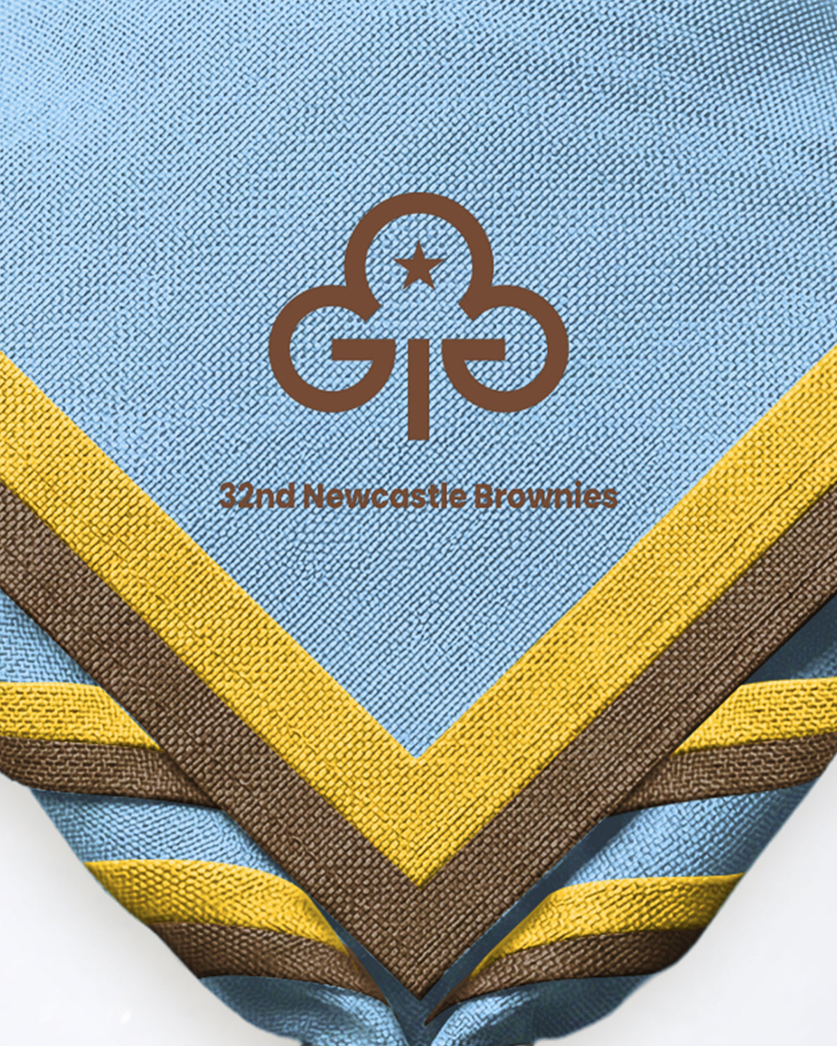 32nd Newcastle Brownies - Sky Blue zoom necker