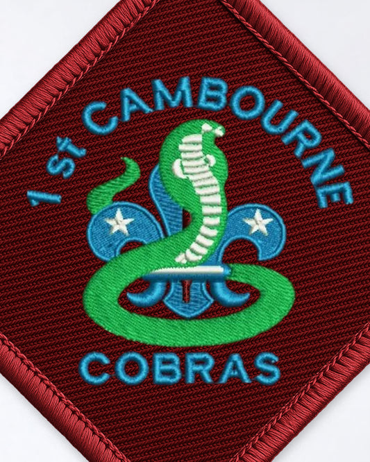 1st Cambournes Badges Embroidered 38mm x 38mm