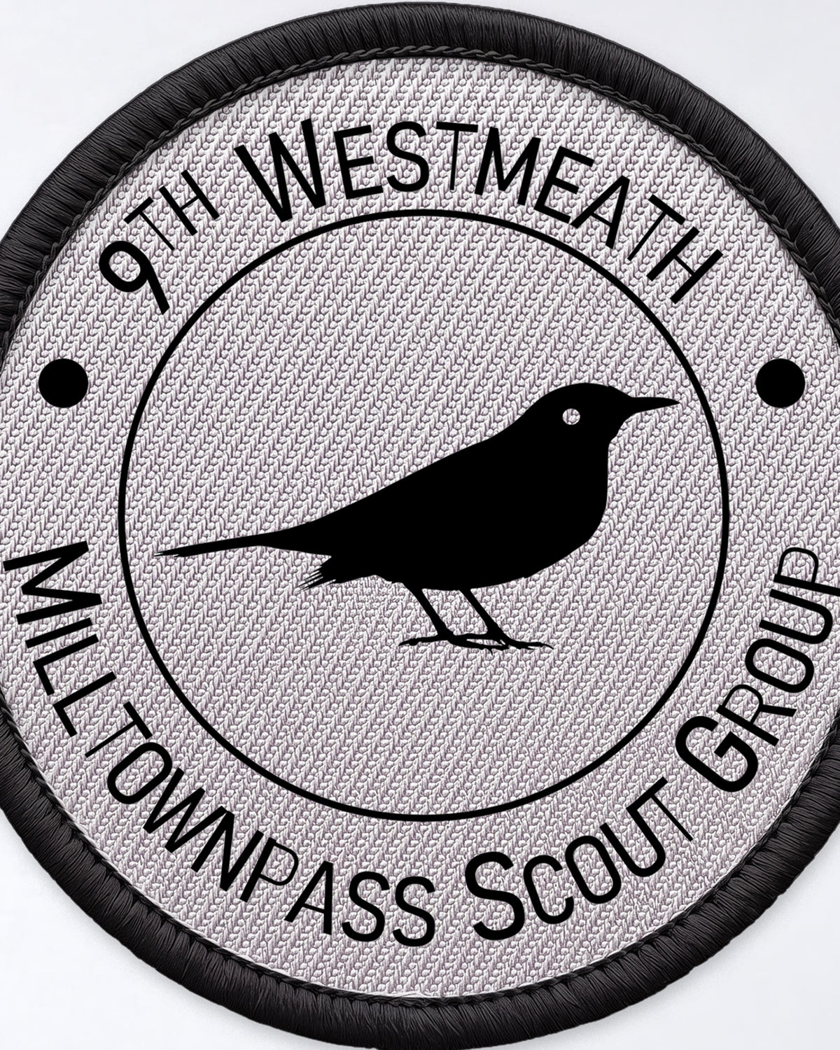 9th Westmeath Woven Badge 50mm